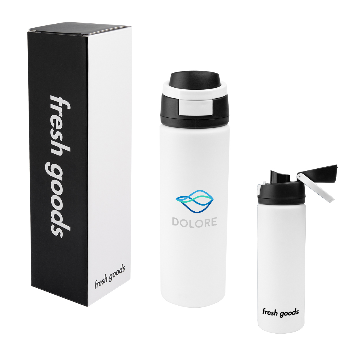 Fresh Goods 24 Oz. Pop Sip Recycled Stainless Steel Bottle 4