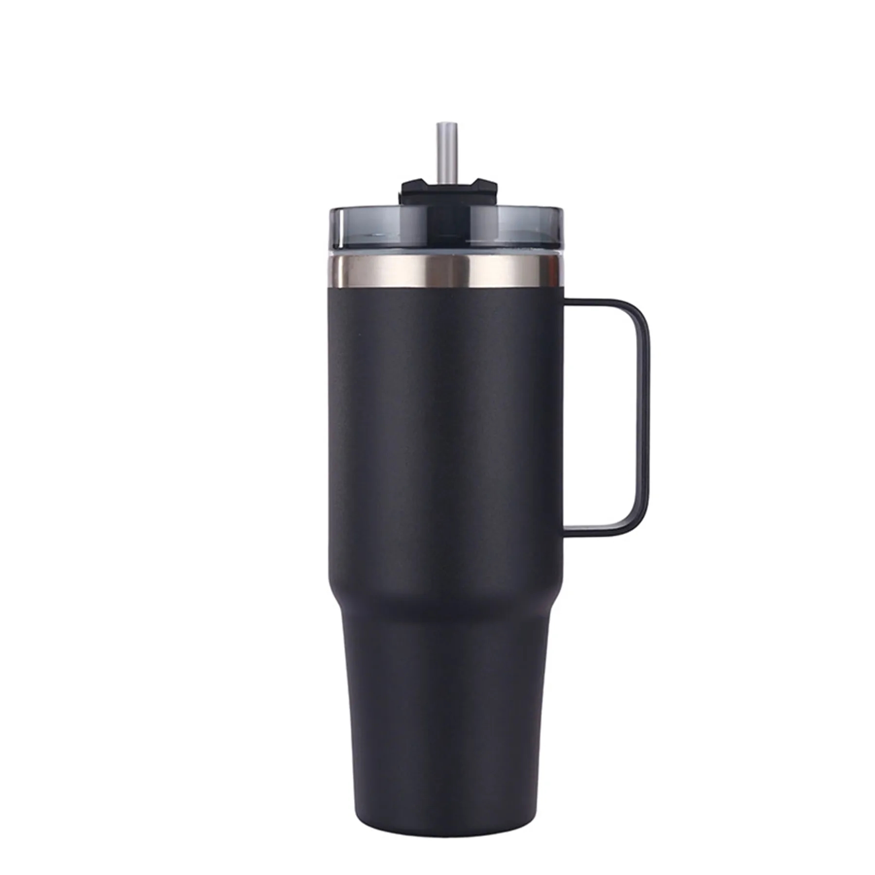 40 Oz. Stainless Steel Insulated Tumbler with Handle & Straw 15