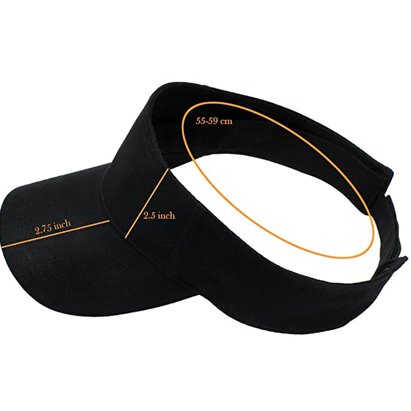 100% Cotton Sun Sports Visor for Women and Men 2