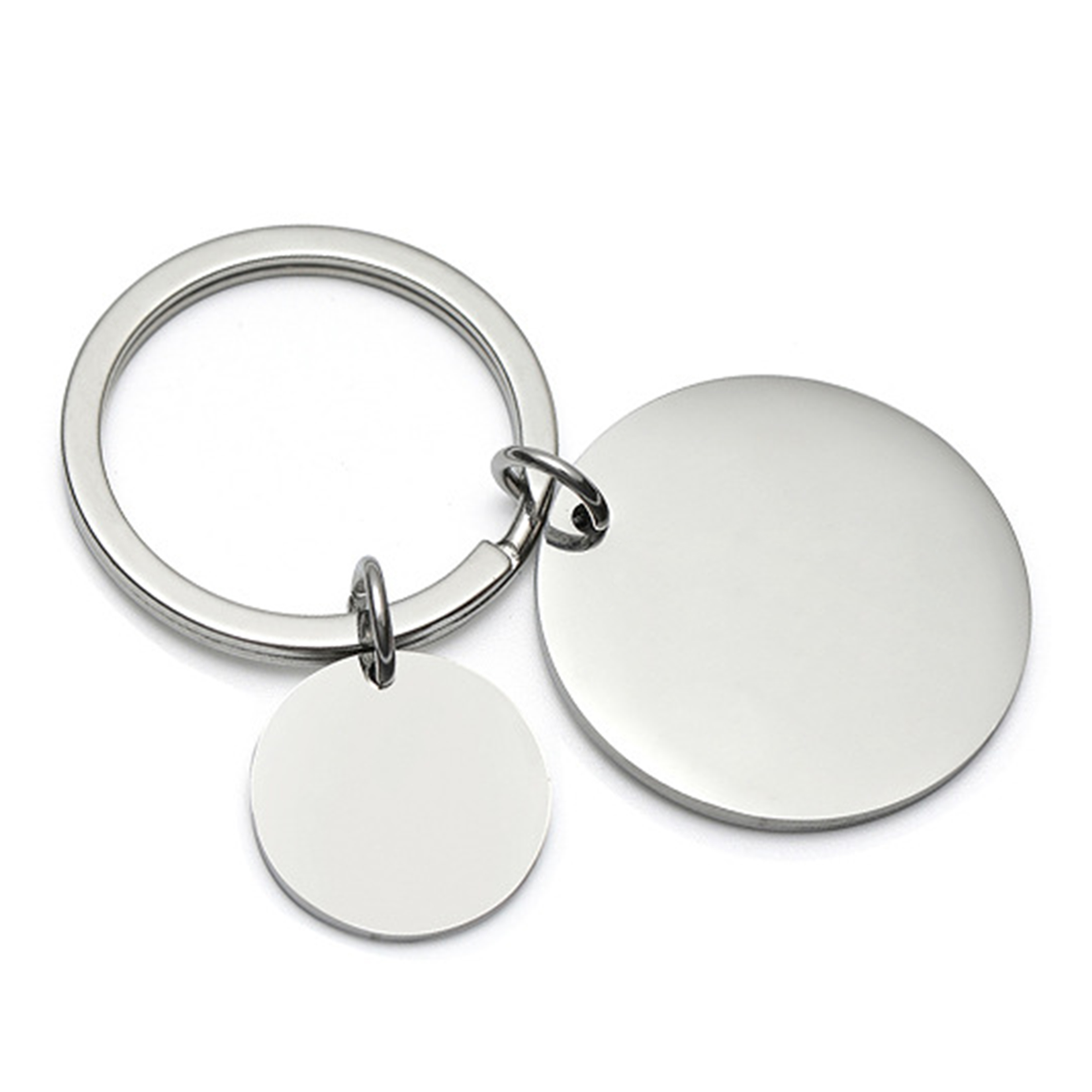 Stainless Steel Double-Sided Keychain 14