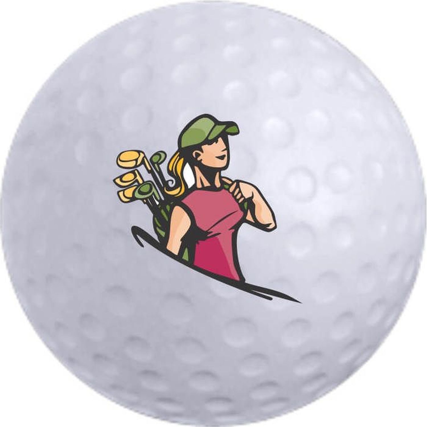Golf Ball Stress Reliever - 2-4 Color Imprint 1