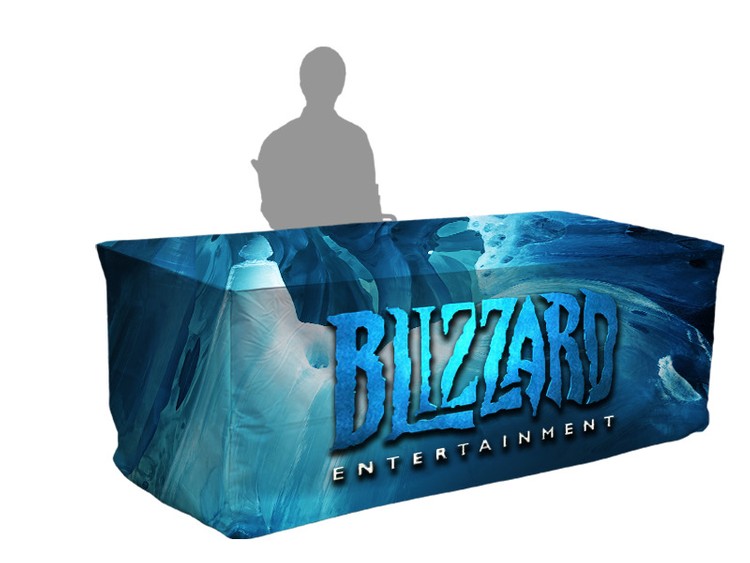 8ft Printed Fitted Tablecloth