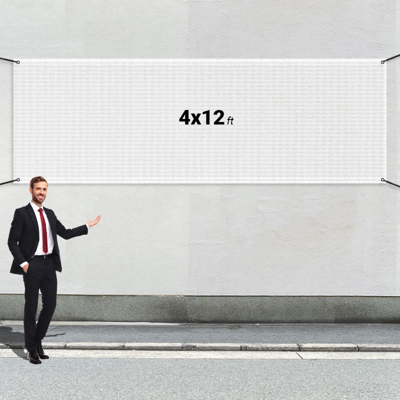 Custom 4' X 12' Mesh Banners 5