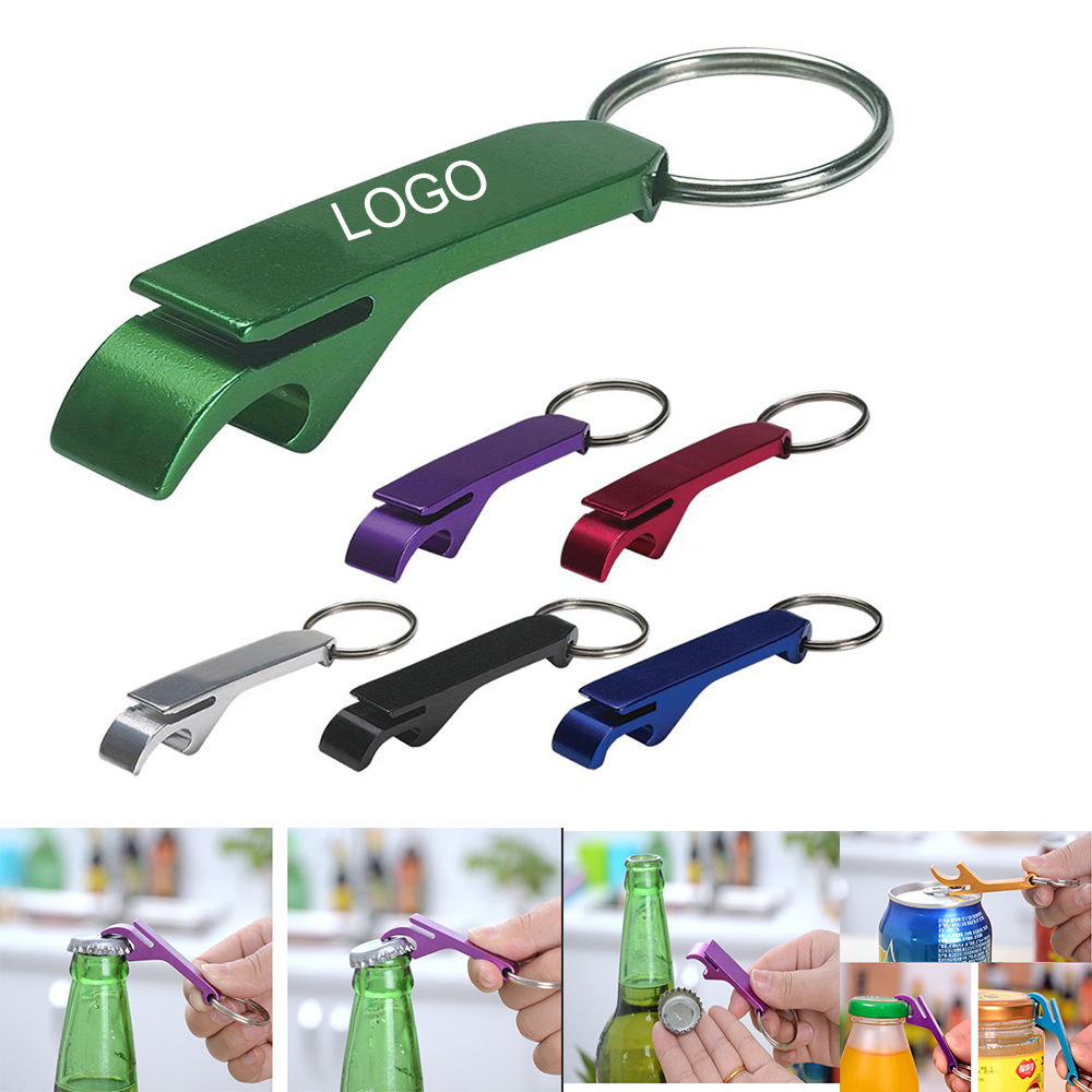 Promotional Cheap Aluminum Bottle /Can Opener Key Ring 1