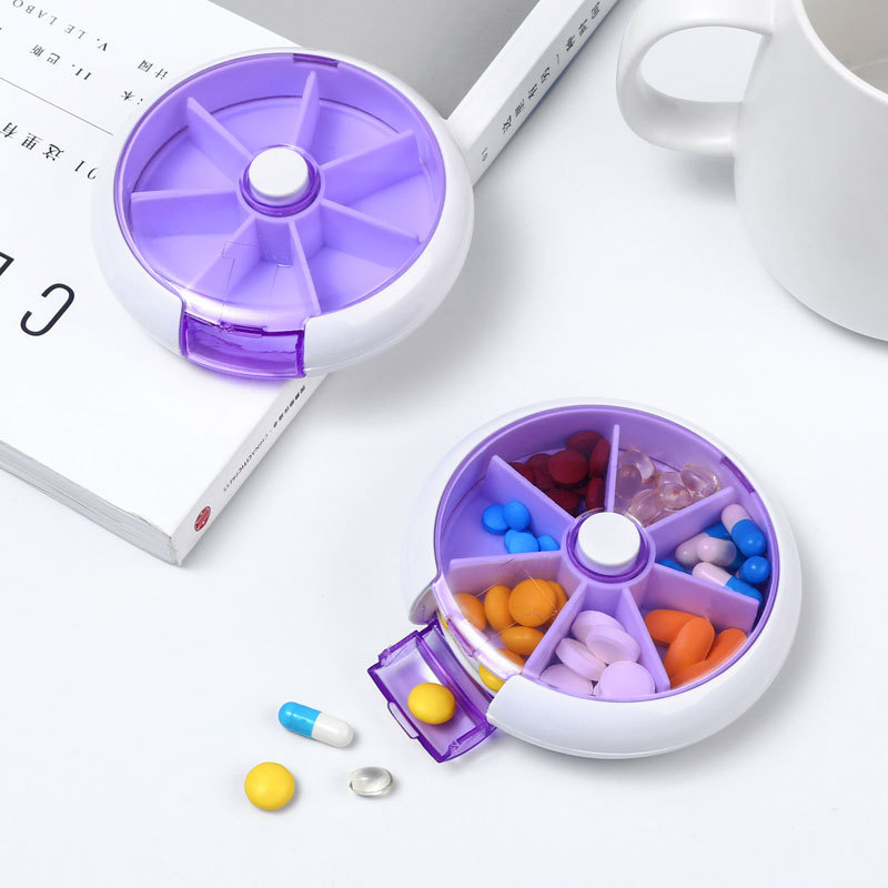 7 Days Round Pill Box 3