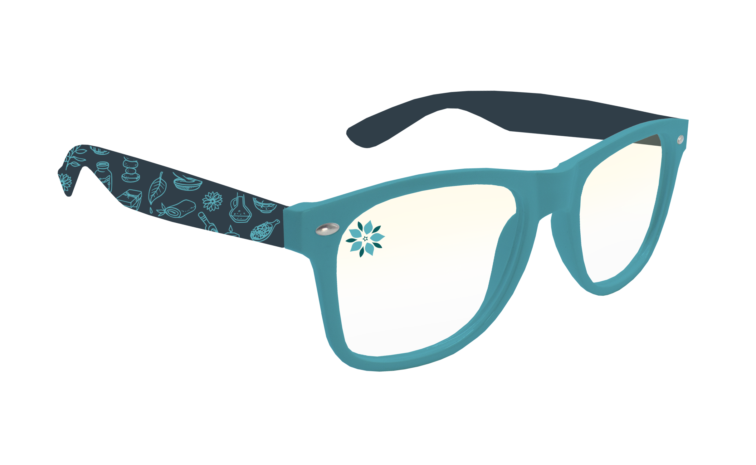 Pantone Matched Malibu Blue Light Glasses