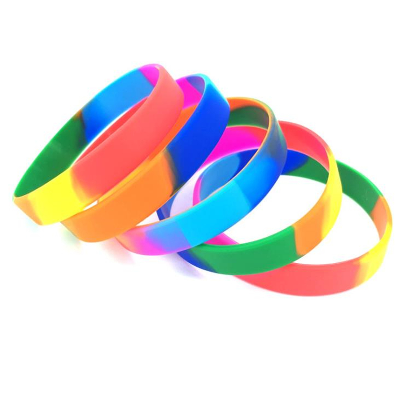 Rainbow Silicone Wristband 2
