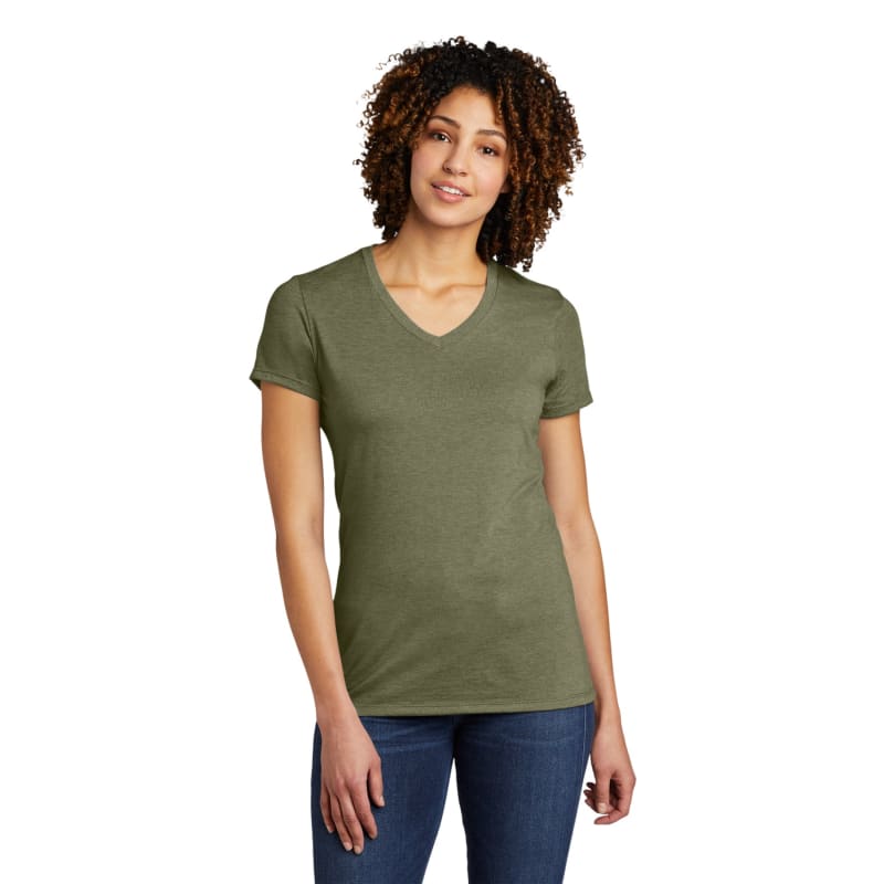 AllMade Women's Tri-Blend V-Neck Tee 18