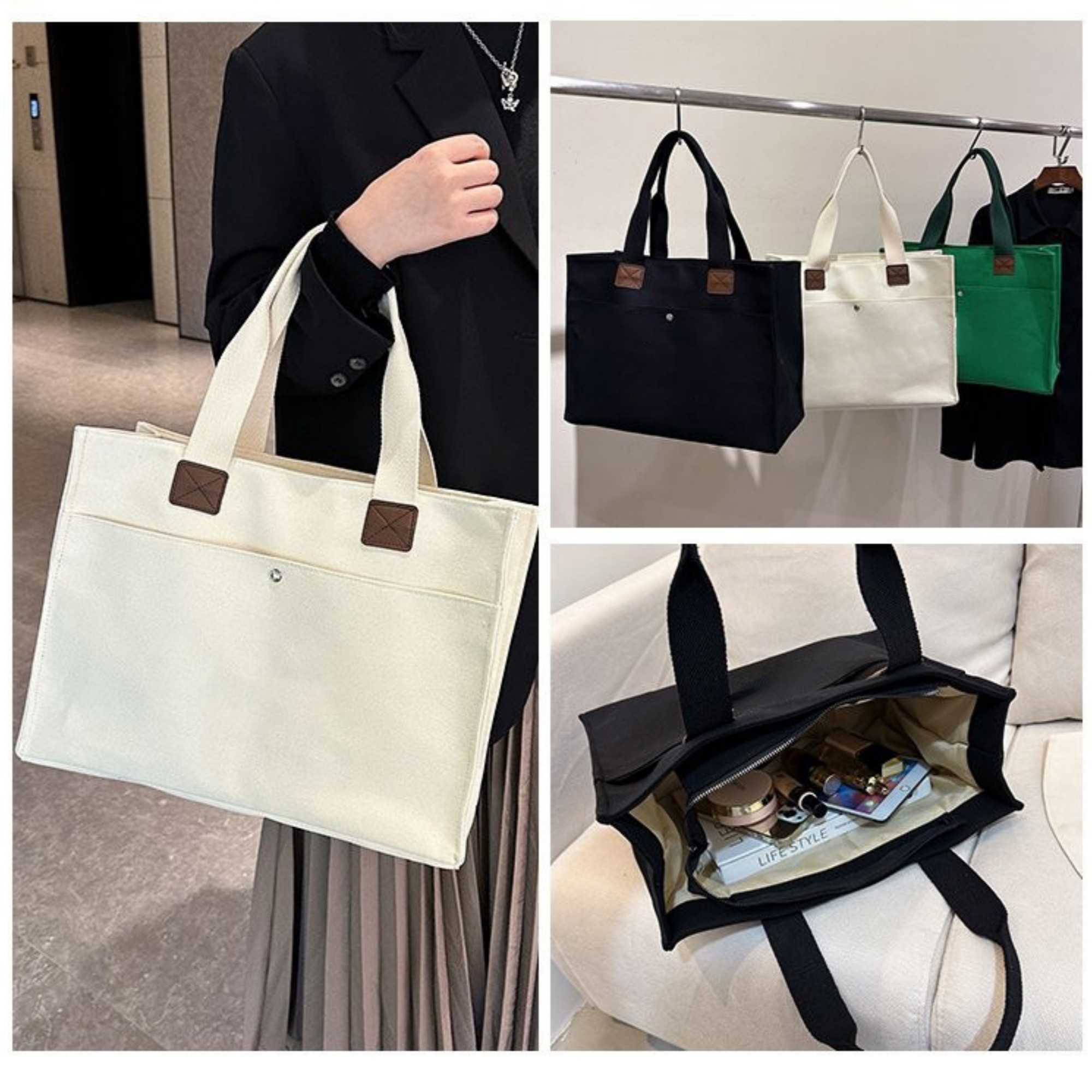 Canvas Tote Bag, custom tote bag with logo imprint 2