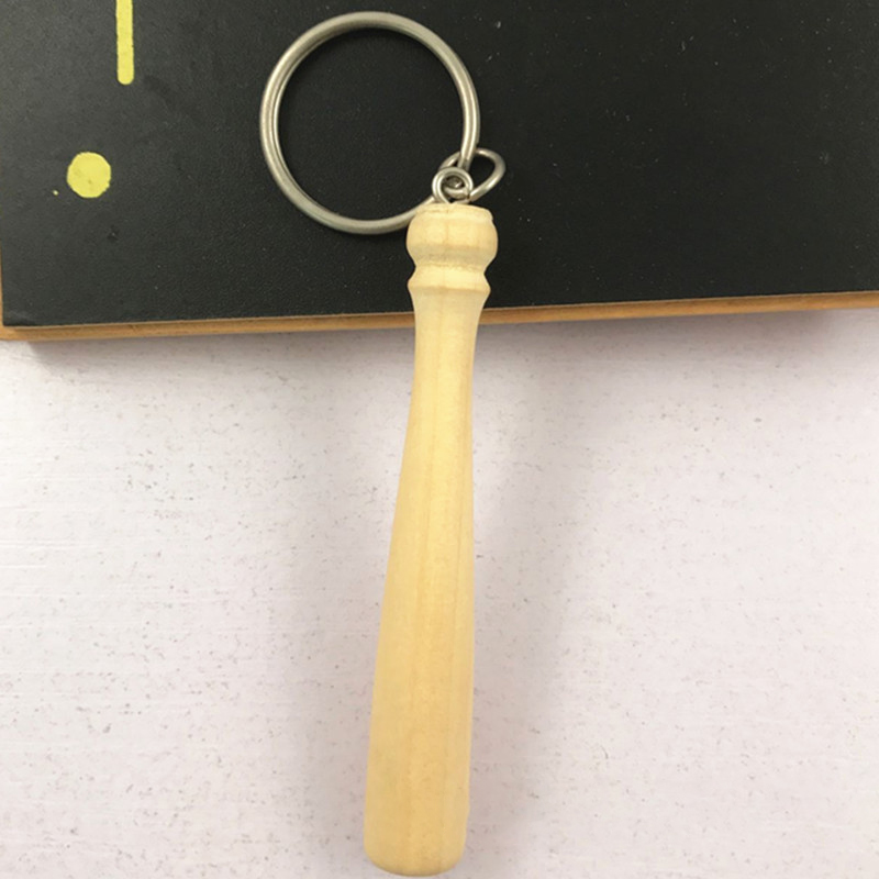 Baseball Bat Wooden Key Pendant 8