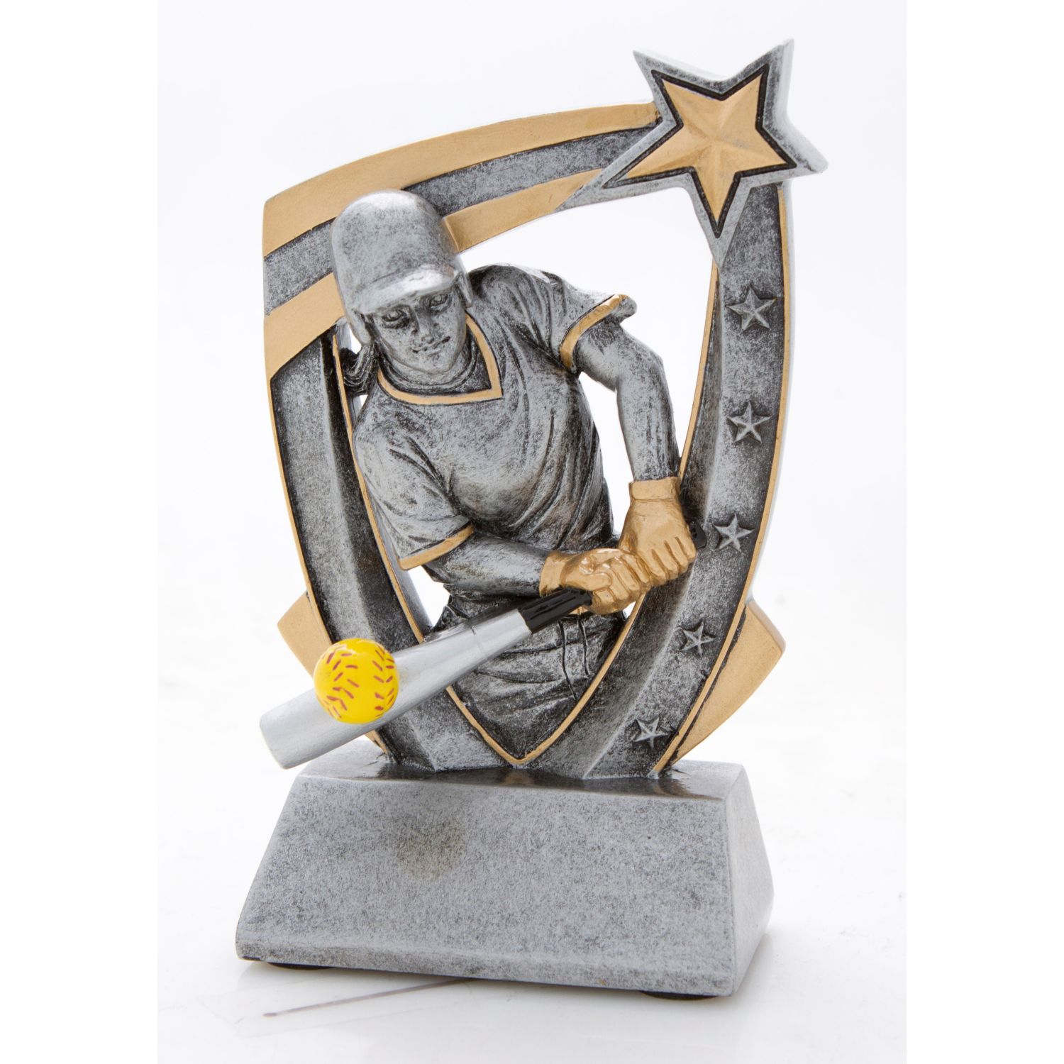 Softball 3-D Star Resin 1