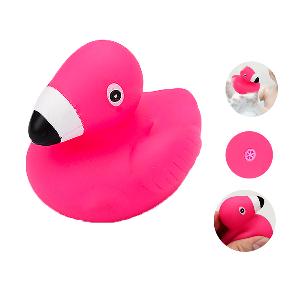 Cartoon Flamingo Kids Bath Water Play Vinyl Toy 4