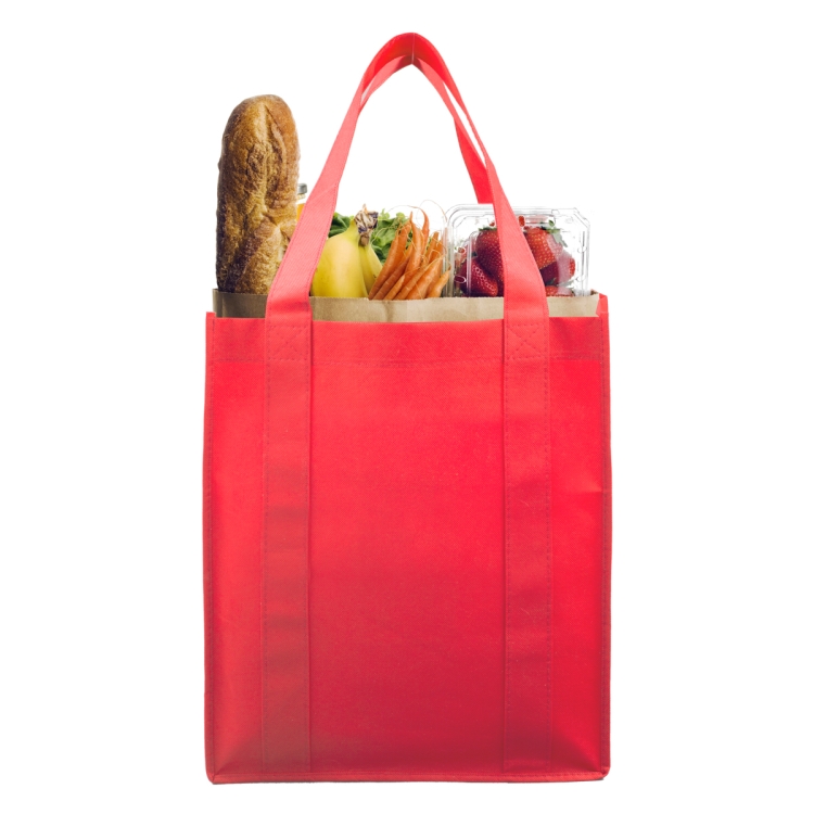 13"W x 15"H x 10"Gusset -"SUPER MEGA" Grocery Shopping Tote Bag 20