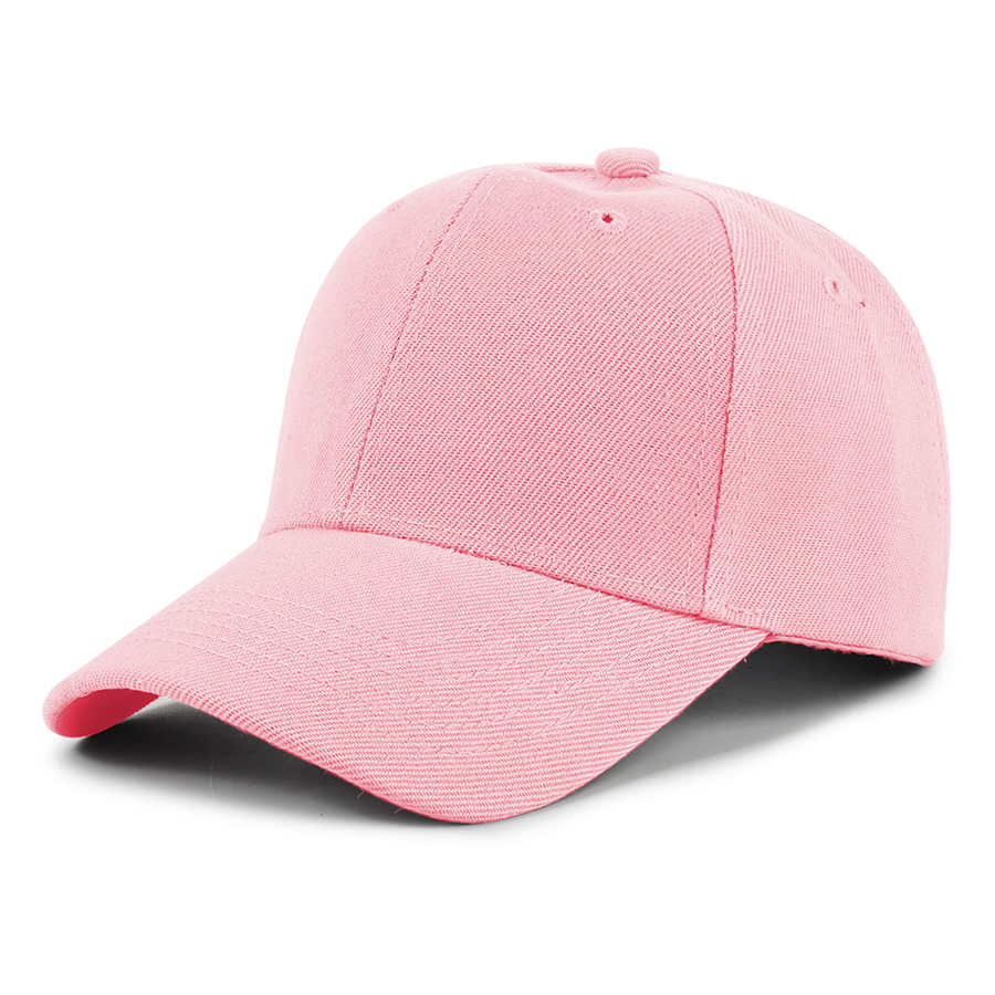Kids' Stock Solid Color Polyester 6-Panel Cap 14