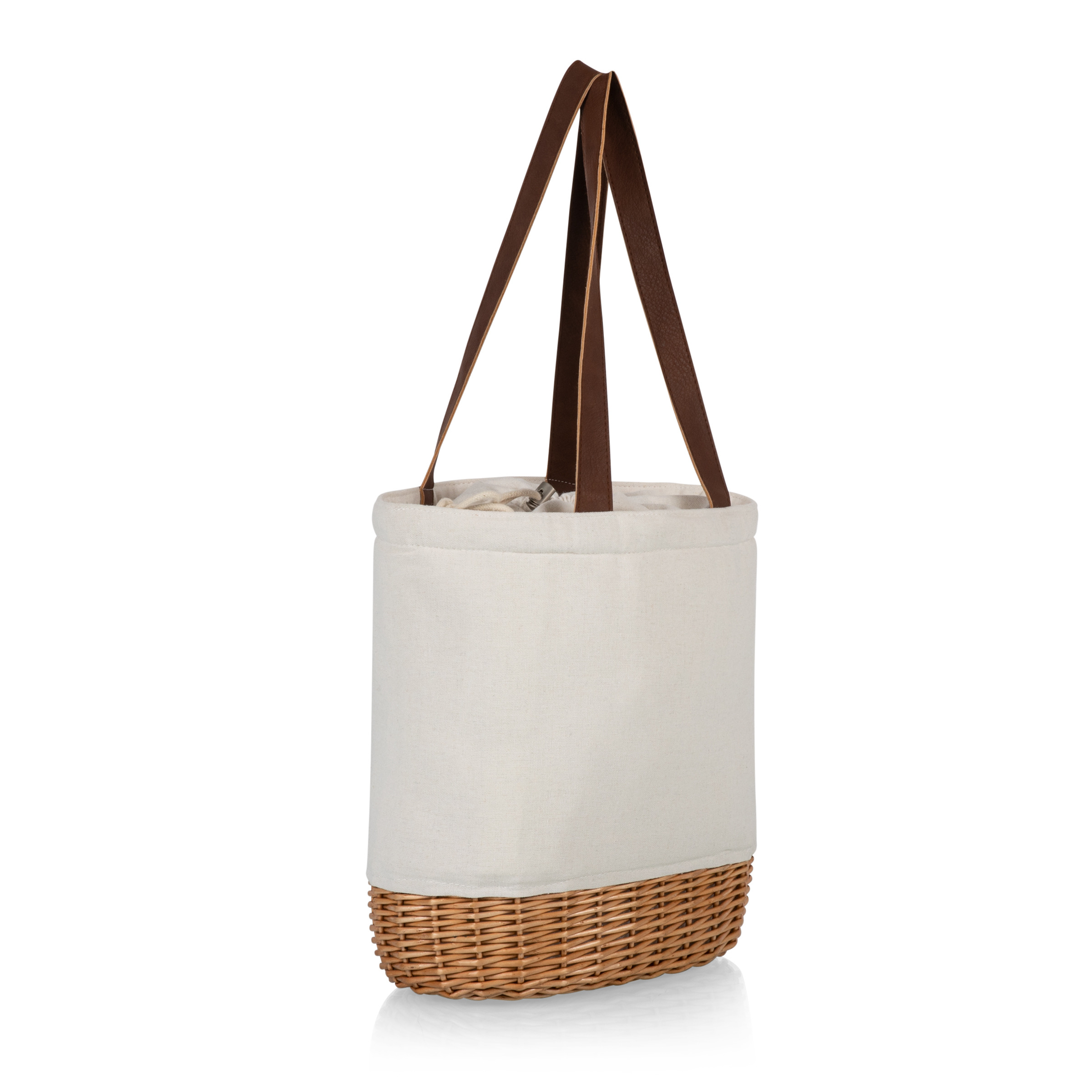 Pico Willow and Canvas Lunch Basket 2