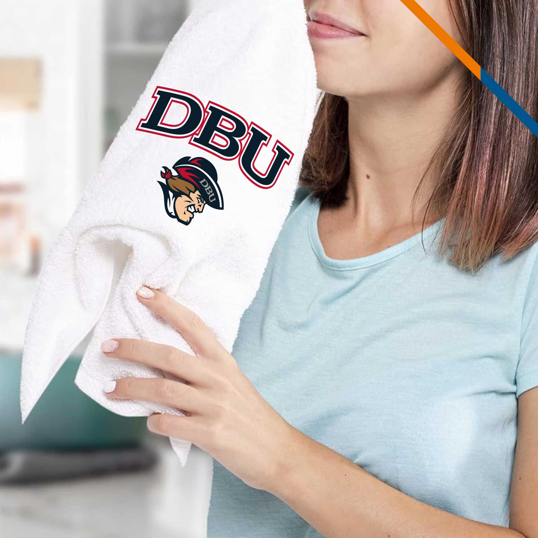 Anchor Sublimated Rally Towel - 18" x 15" 2