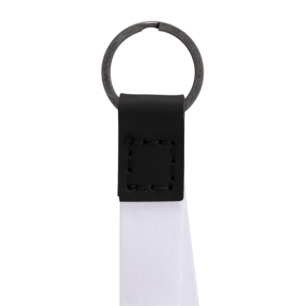 Dye Sublimated Keychain with Leather Accent 13