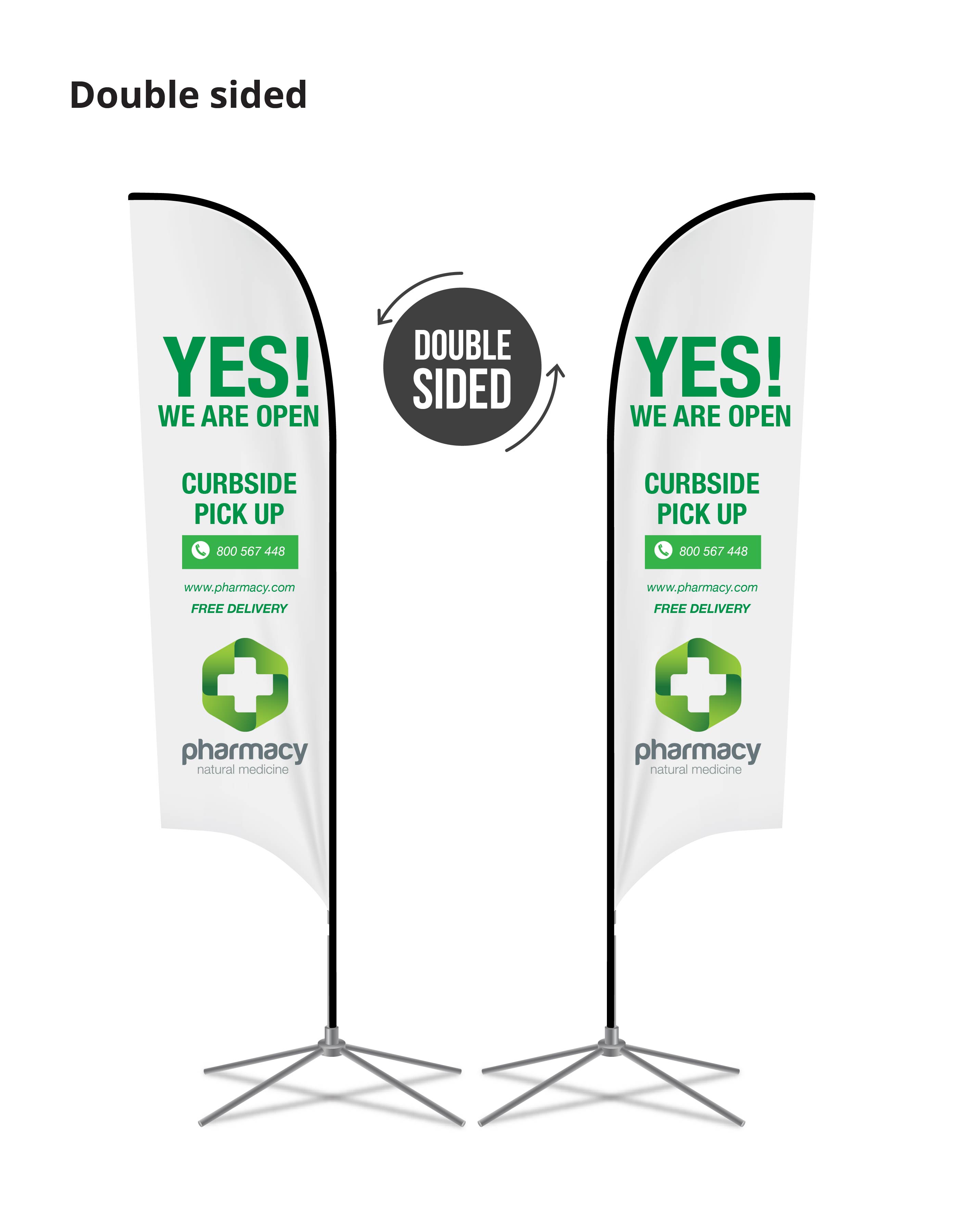 Feather Flag Banner Double Sided Sleeve (17ft) 6