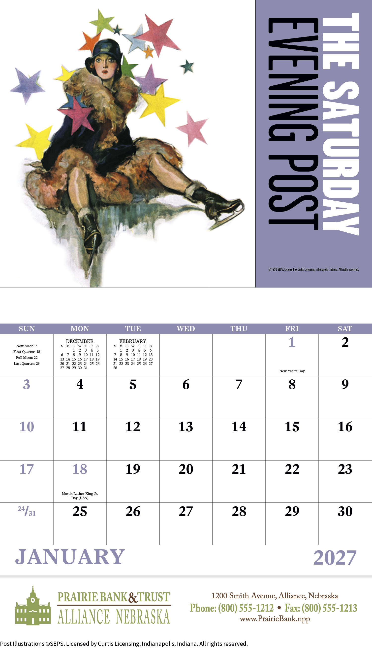Good Value™ The Saturday Evening Post - Stapled Calendar 24