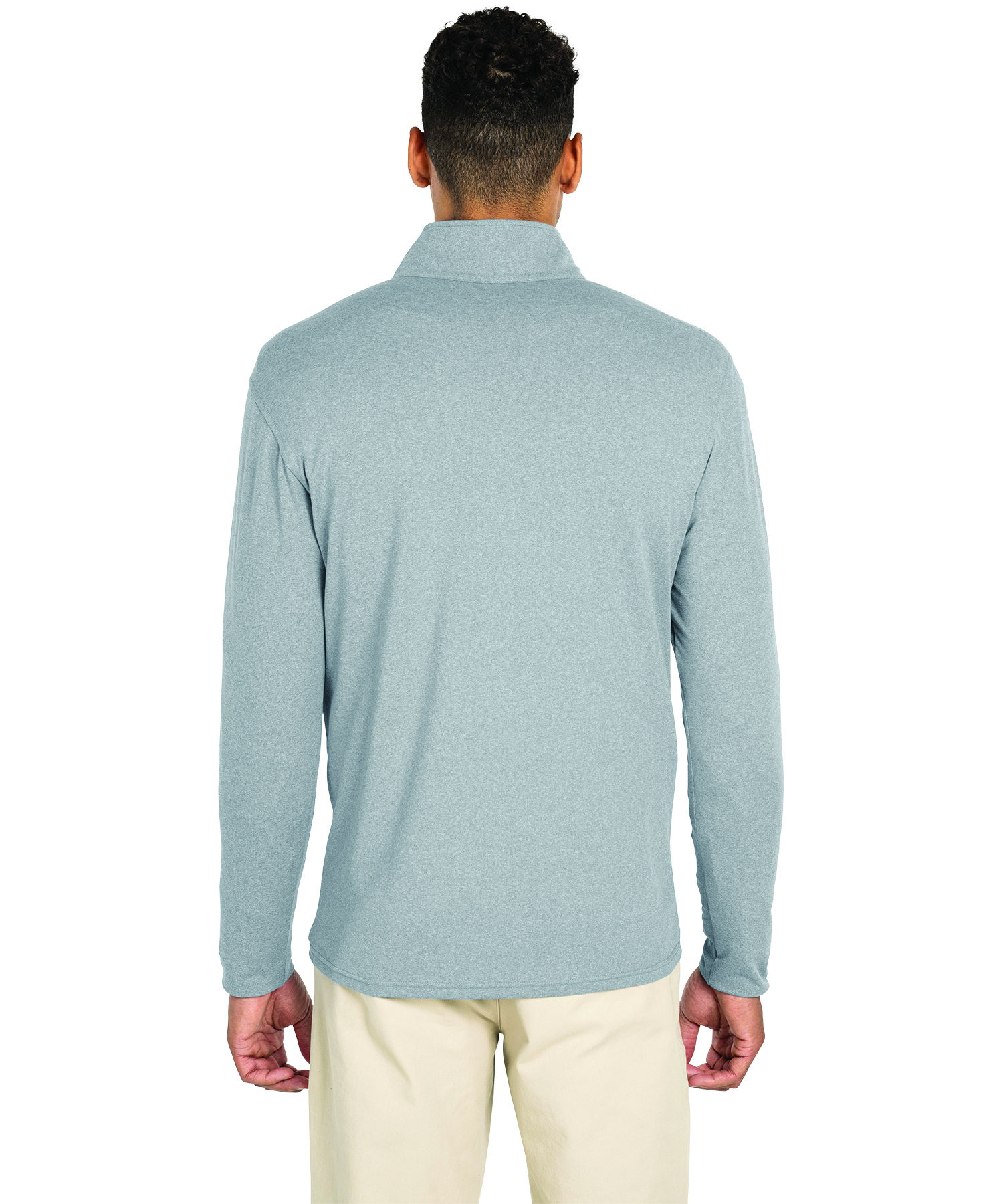 Men's Heathered Eco-Logic Stretch Quarter Zip, custom hoodie or sweatshirt with logo imprint 33