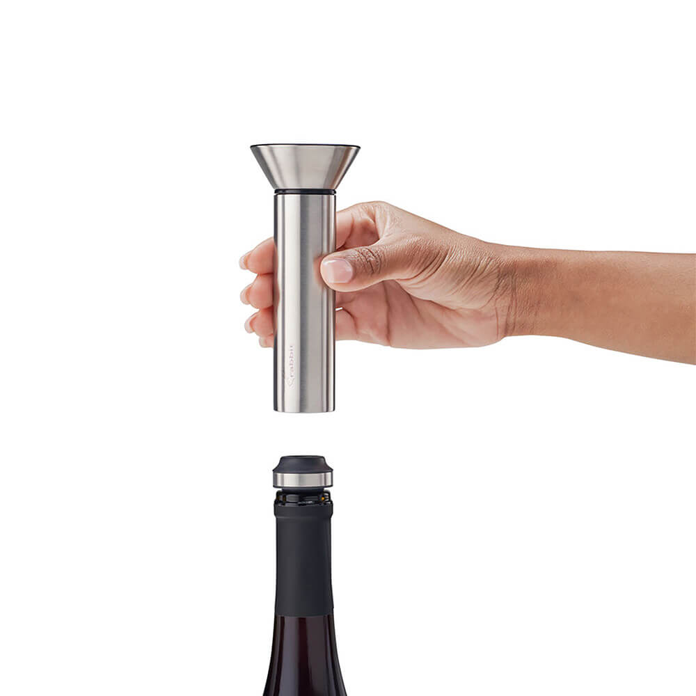 Vacuum Wine Saver & Preserver With Two Stoppers
