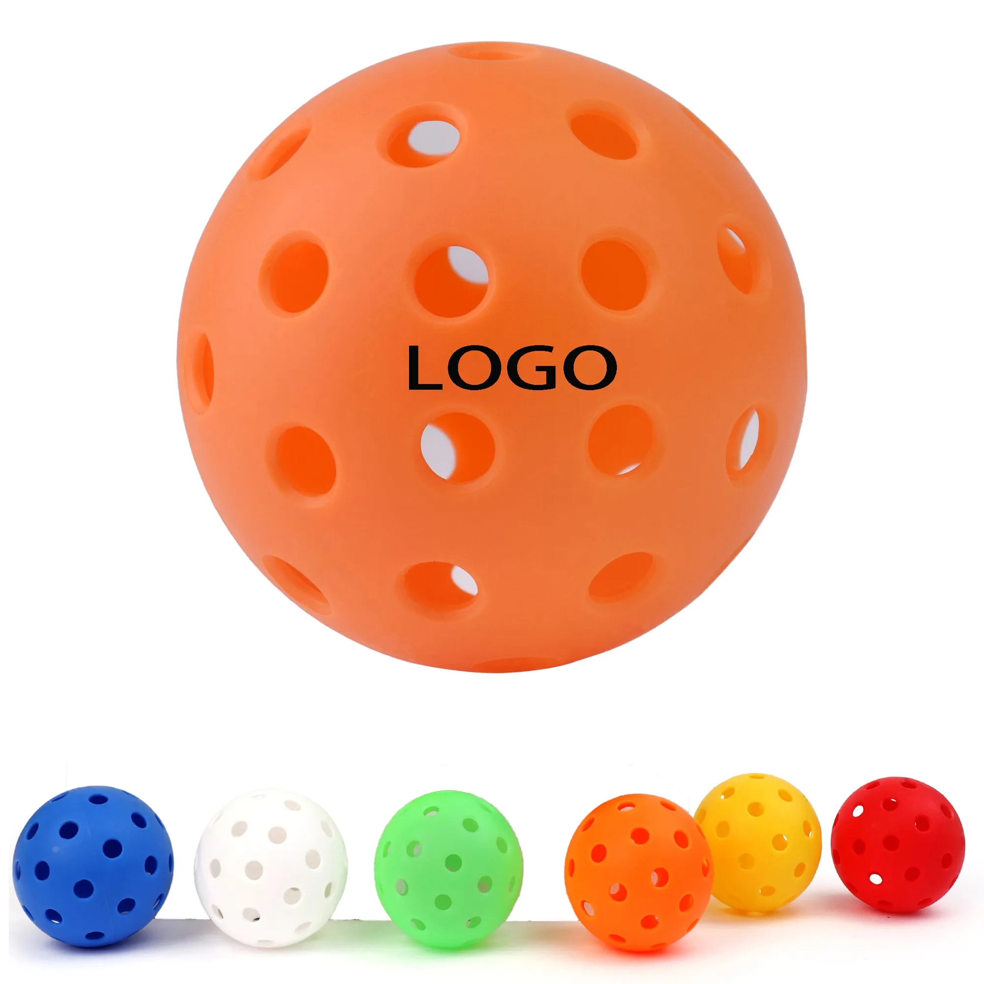 Outdoor Pickleball, custom sports ball with logo imprint 1