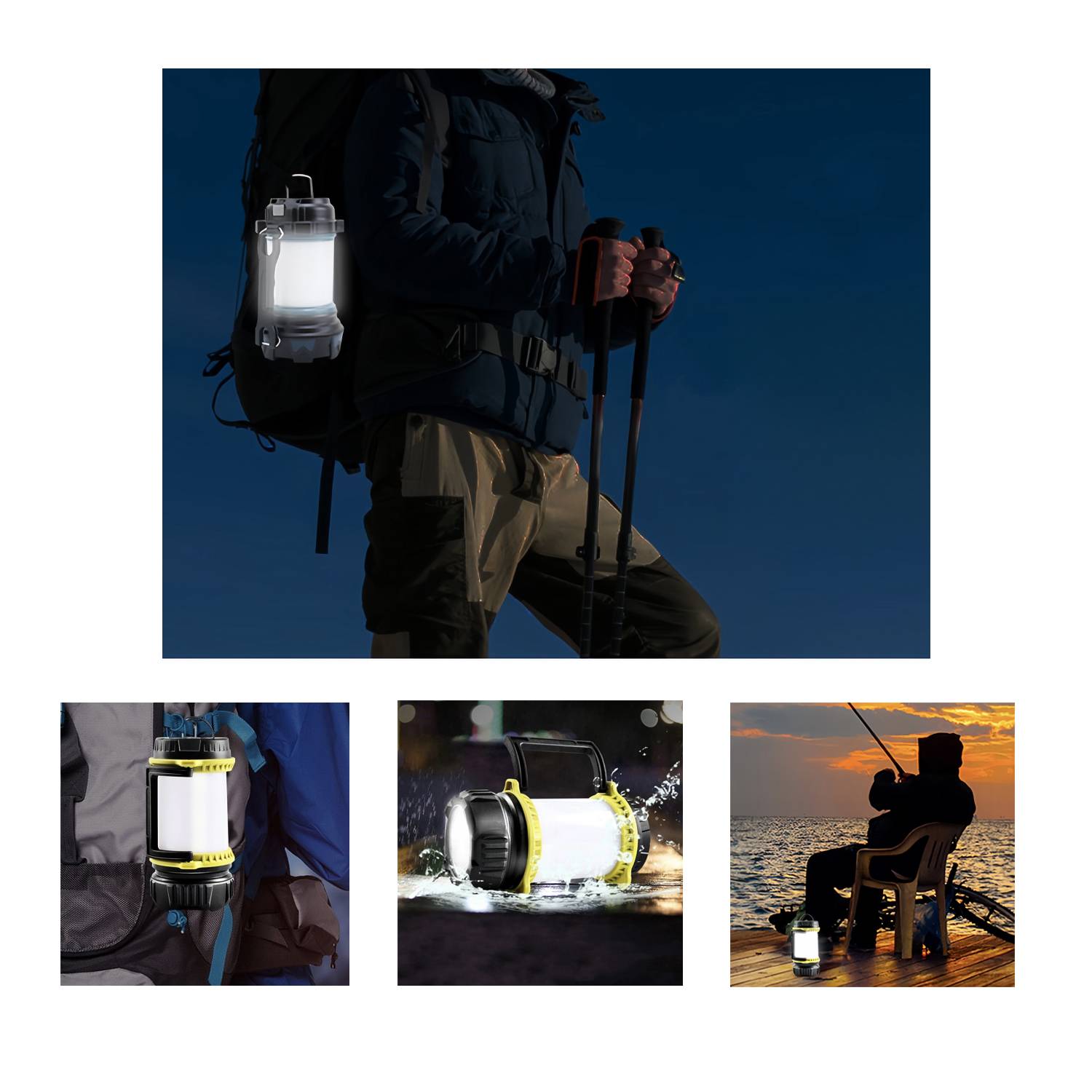 Rechargeable outdoor multifunctional camping light 5