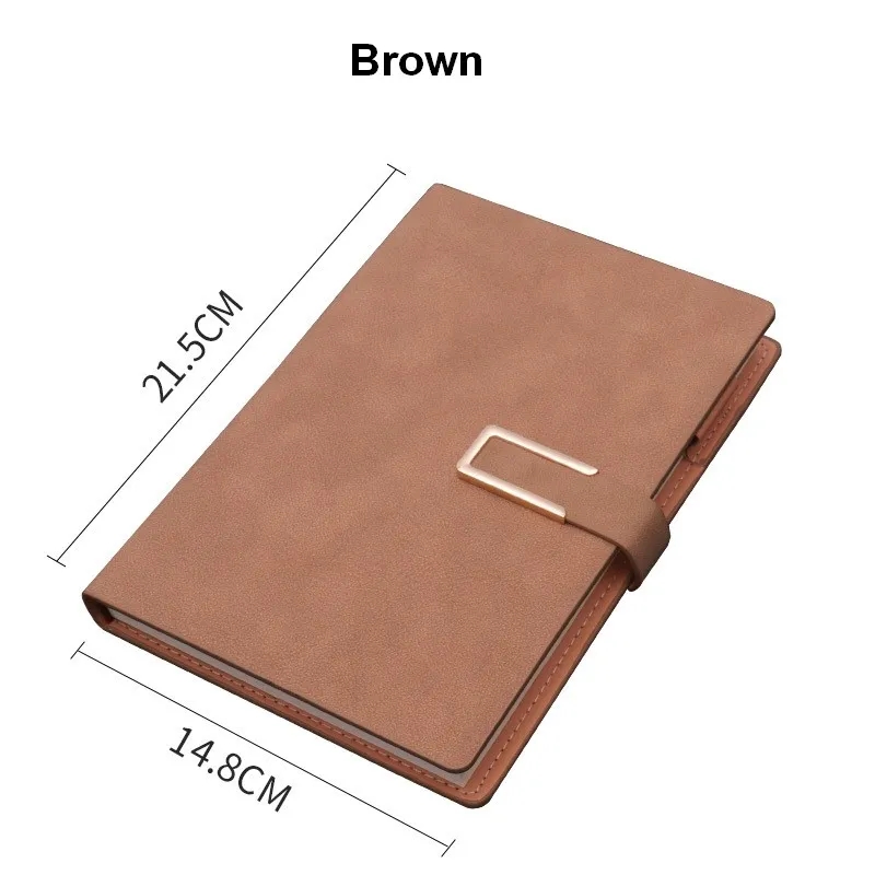 A5 Pu Leather Notebook Student Notebook With Pen Holder 13