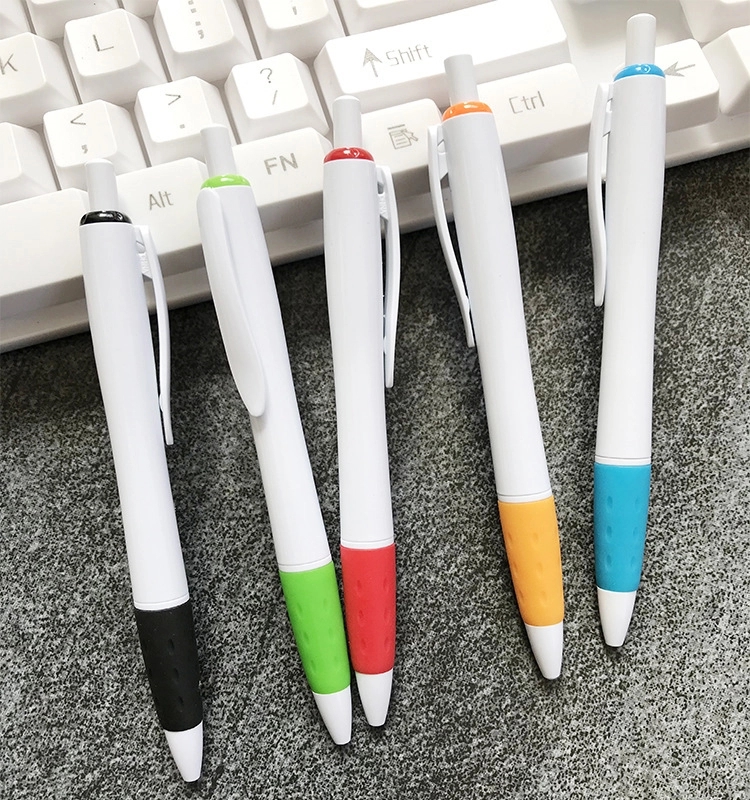 Custom Plastic Grip Ballpoint Pens 2