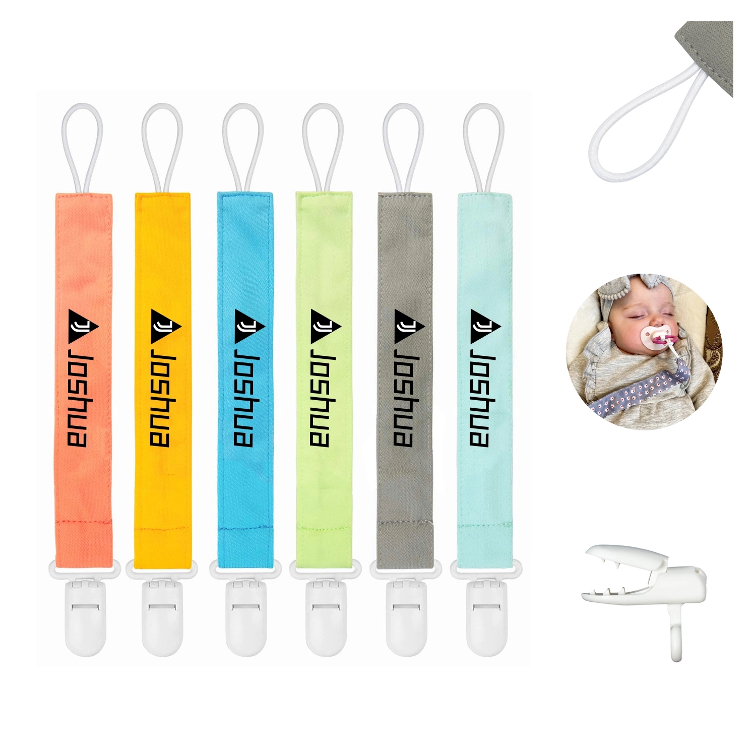Baby Pacifier Straps Plastic Clips Chain 1