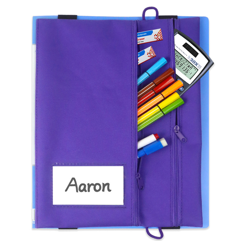 Adjustable Elastic Band Multi Pockets File Folder Binder Bag 3