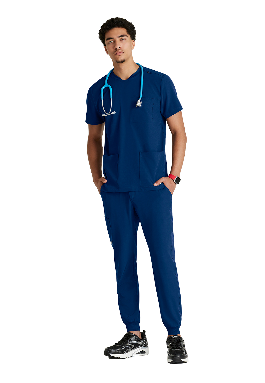 Skechers - Men's Three-Pocket Round Neck Thesis Scrub Top 6