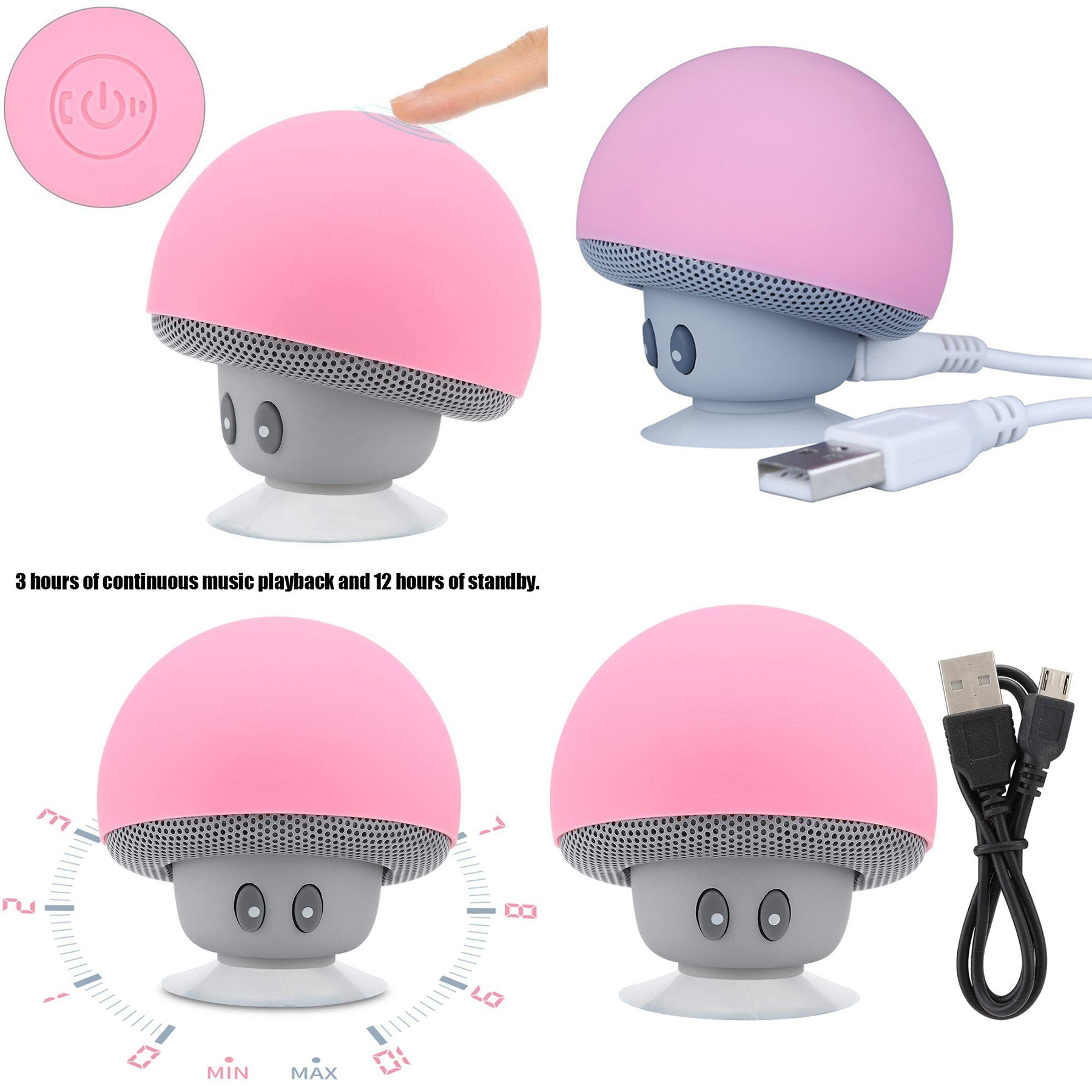 Mini Bluetooth Mushroom Speaker 2