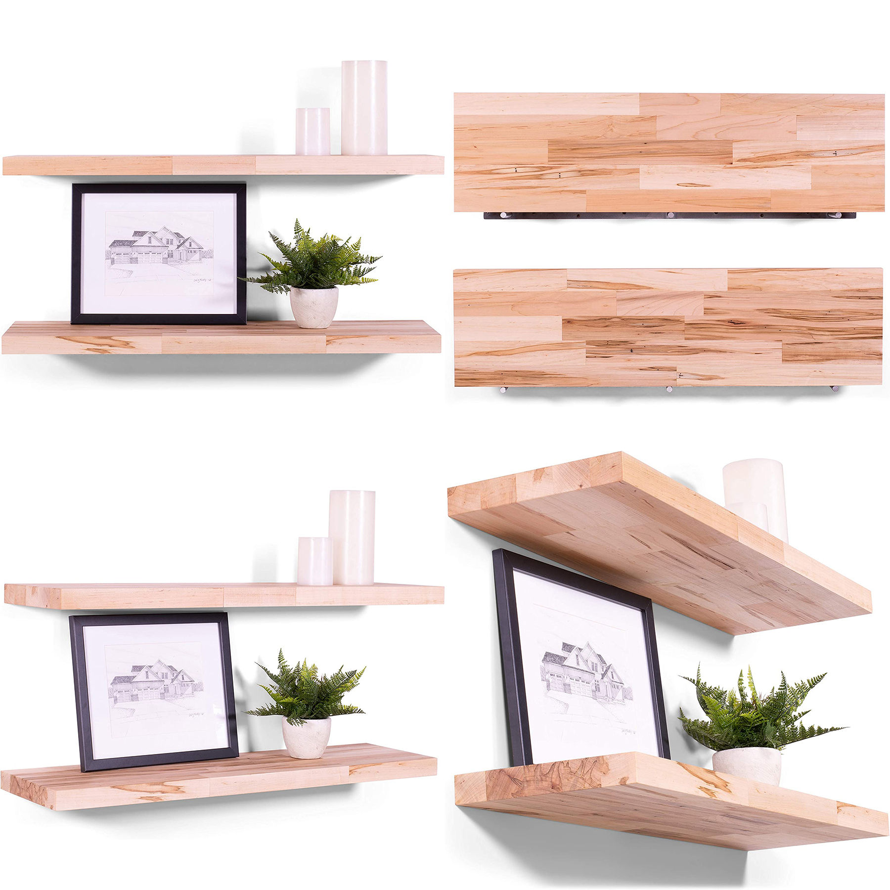 2 Pack Floating Shelves 2