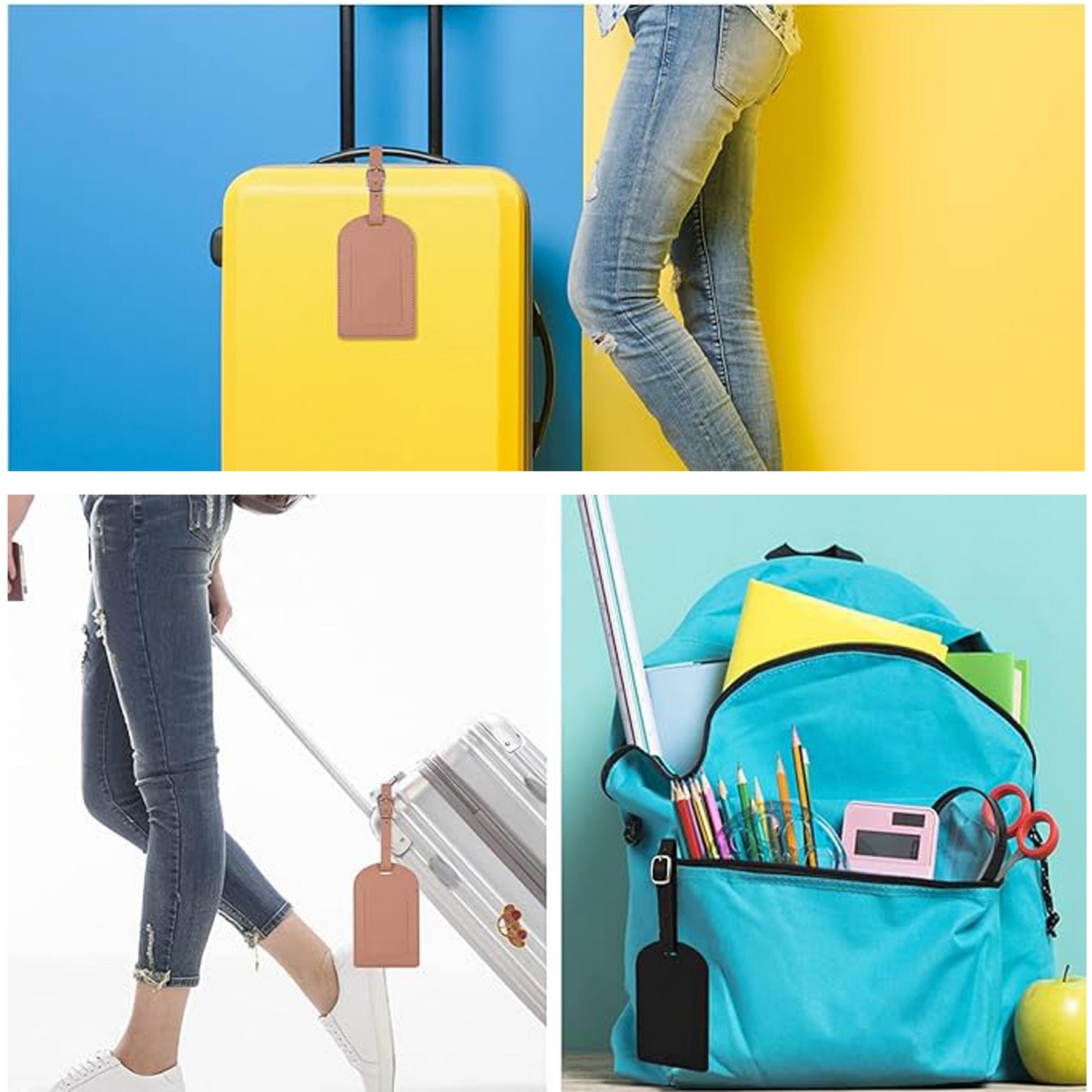 PU Leather Luggage Tags 5