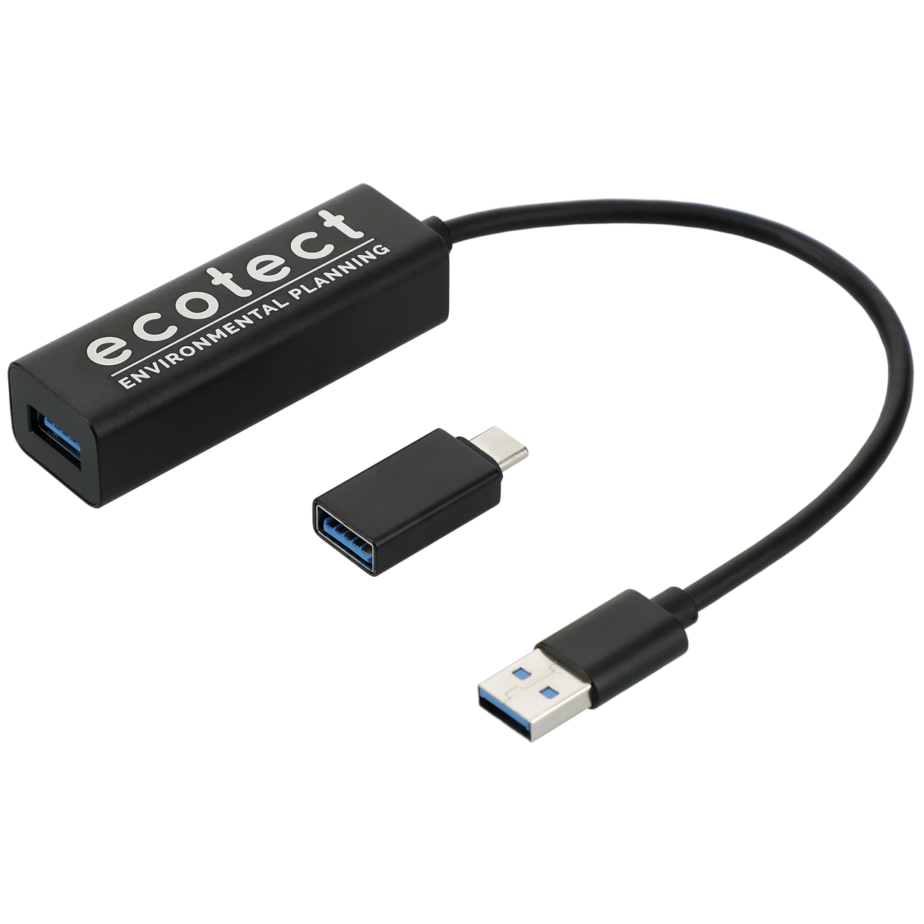 Aluminum 4-Port USB 3.0 Hub with Type C Adapter 13