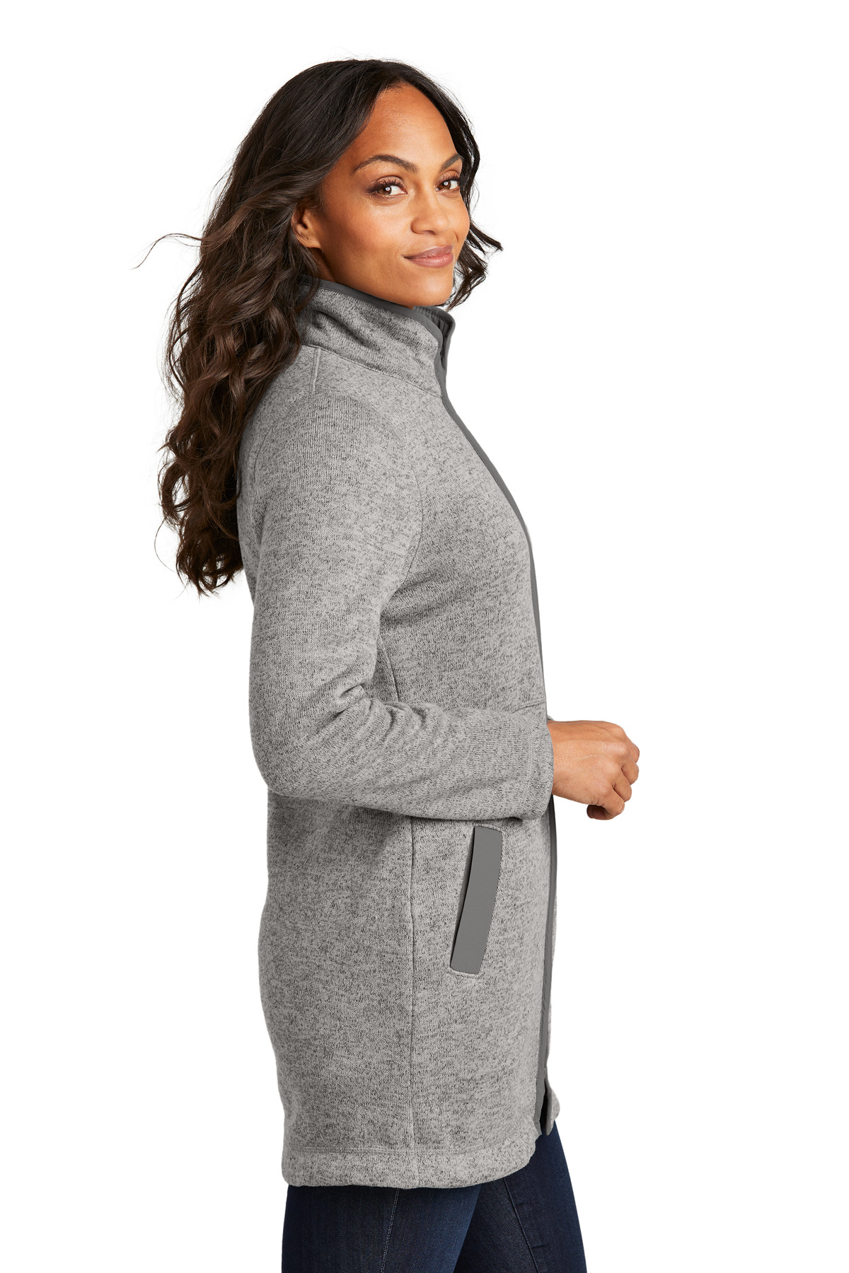Port Authority Women's Arc Sweater Fleece Long Jacket L425 16