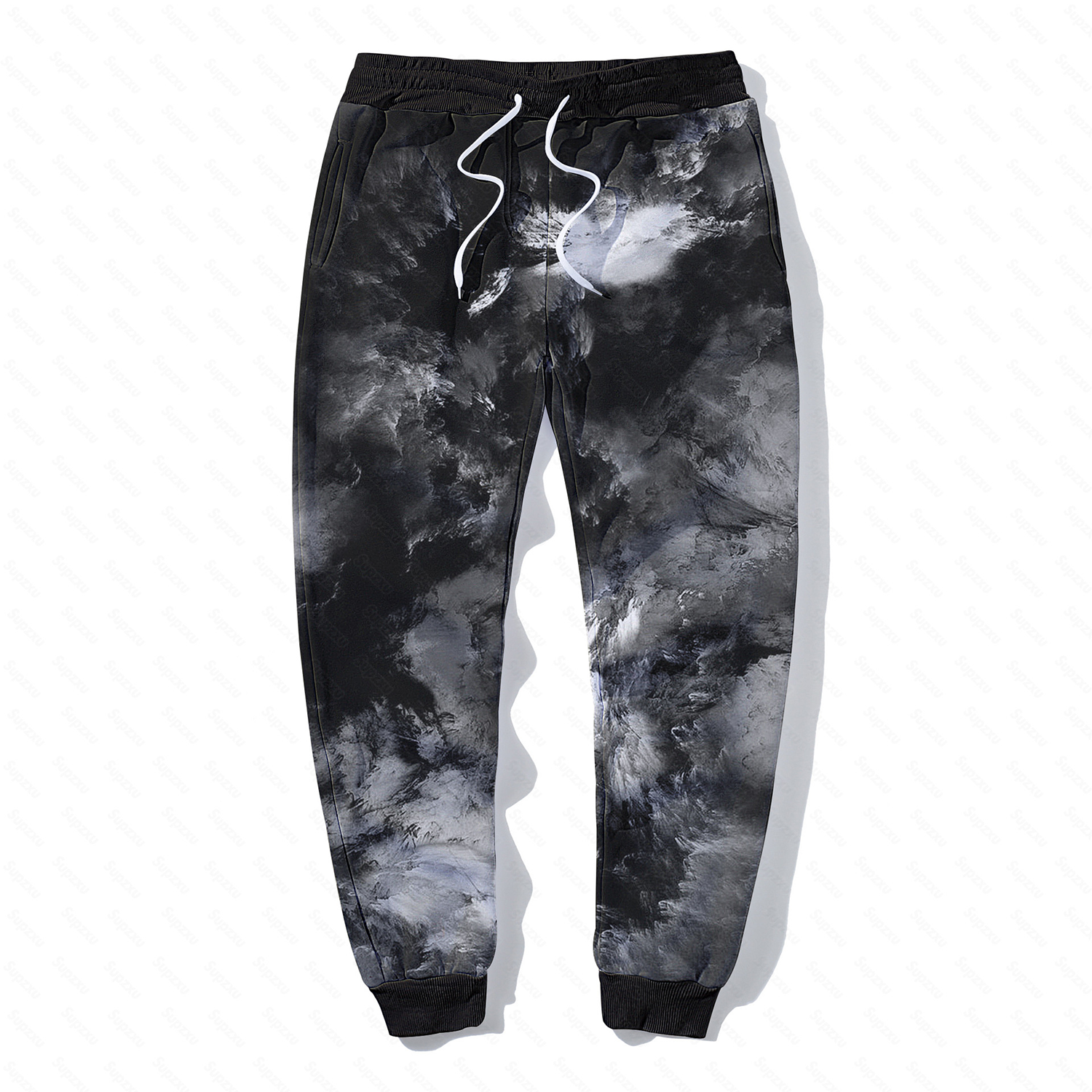 Men's Floral Letter Graphic Print Drawstring Sweatpants 3