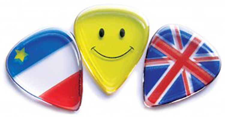 Guitar Pick / Plectrum, Standard Size Pick with Single Dome thickness