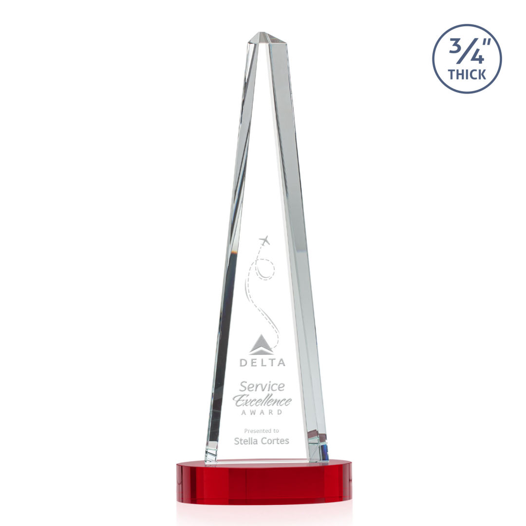 Majestic Tower Award on Alberton Base - Red 6