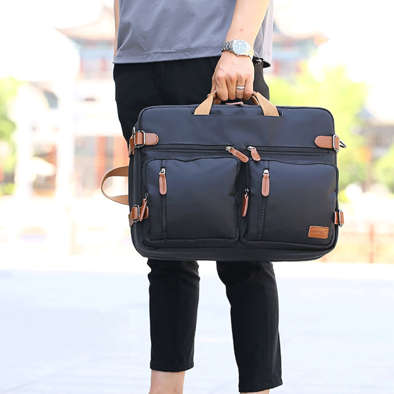15.6 inch Polyester Laptop Briefcase messenger bag 12
