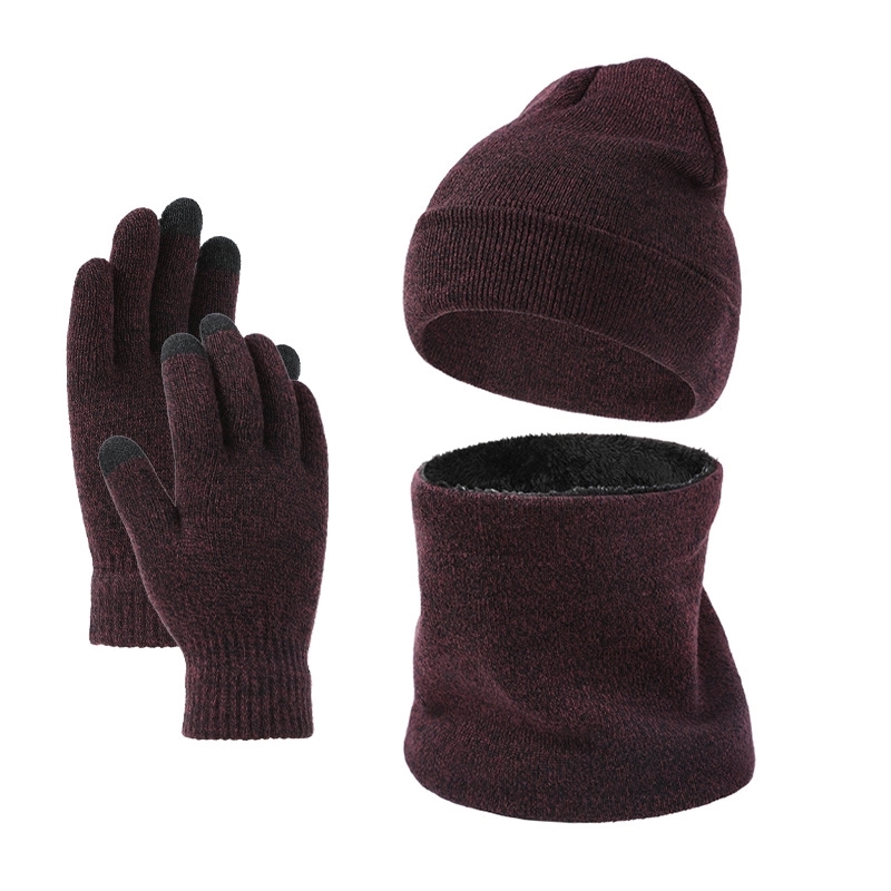 Winter Hat Scarf Gloves Set 5