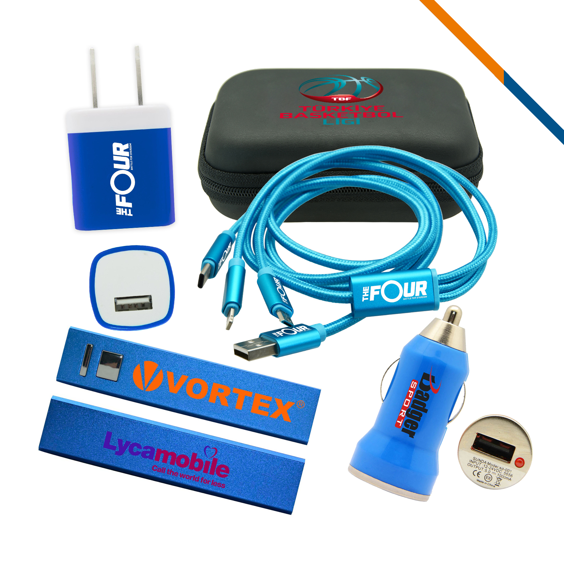 Geely Charging Set (4 in 1 Set) 1800Mah 3