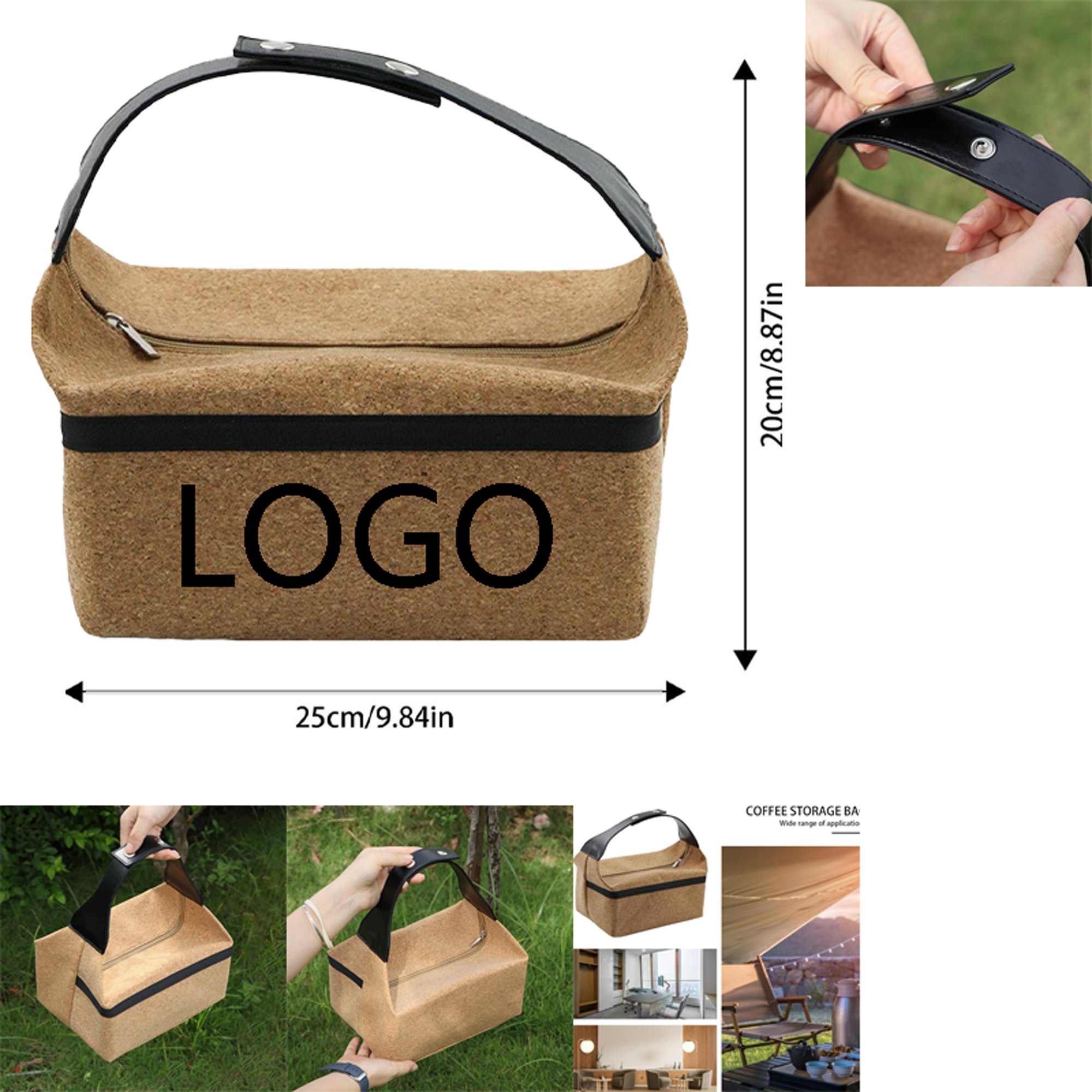 Outdoor Picnic Coffee Carrier Tote 2