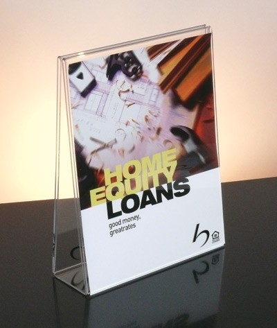 Acrylic Double Sided Frame Holds 8 5 x 11 Insert