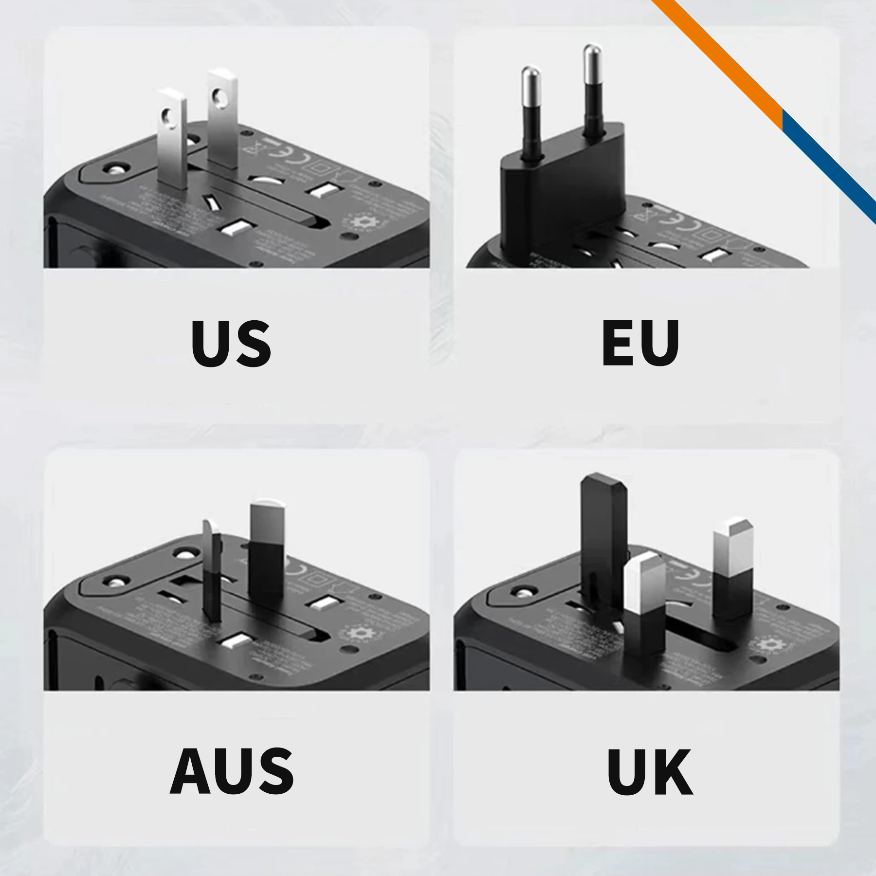 Tanison Universal Adapter 5