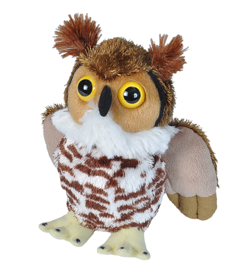 7" Hug'ems Great Horned Owl 1