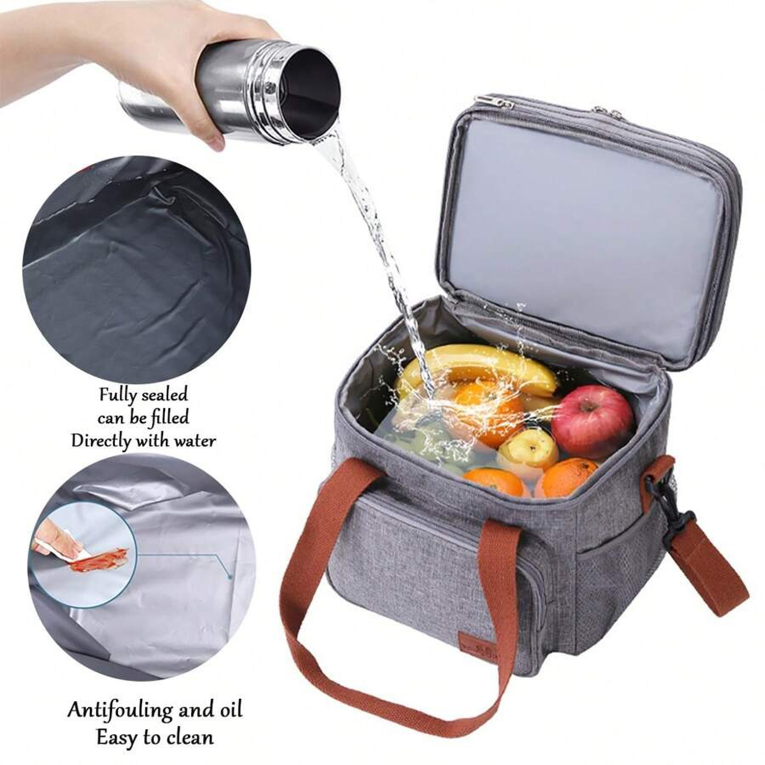Oxford 14L Double Layer Insulation Bag ?C Superior Temperature Retention 3