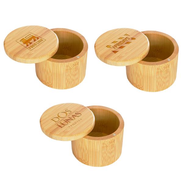 6 oz Round Salt Bamboo Box 2