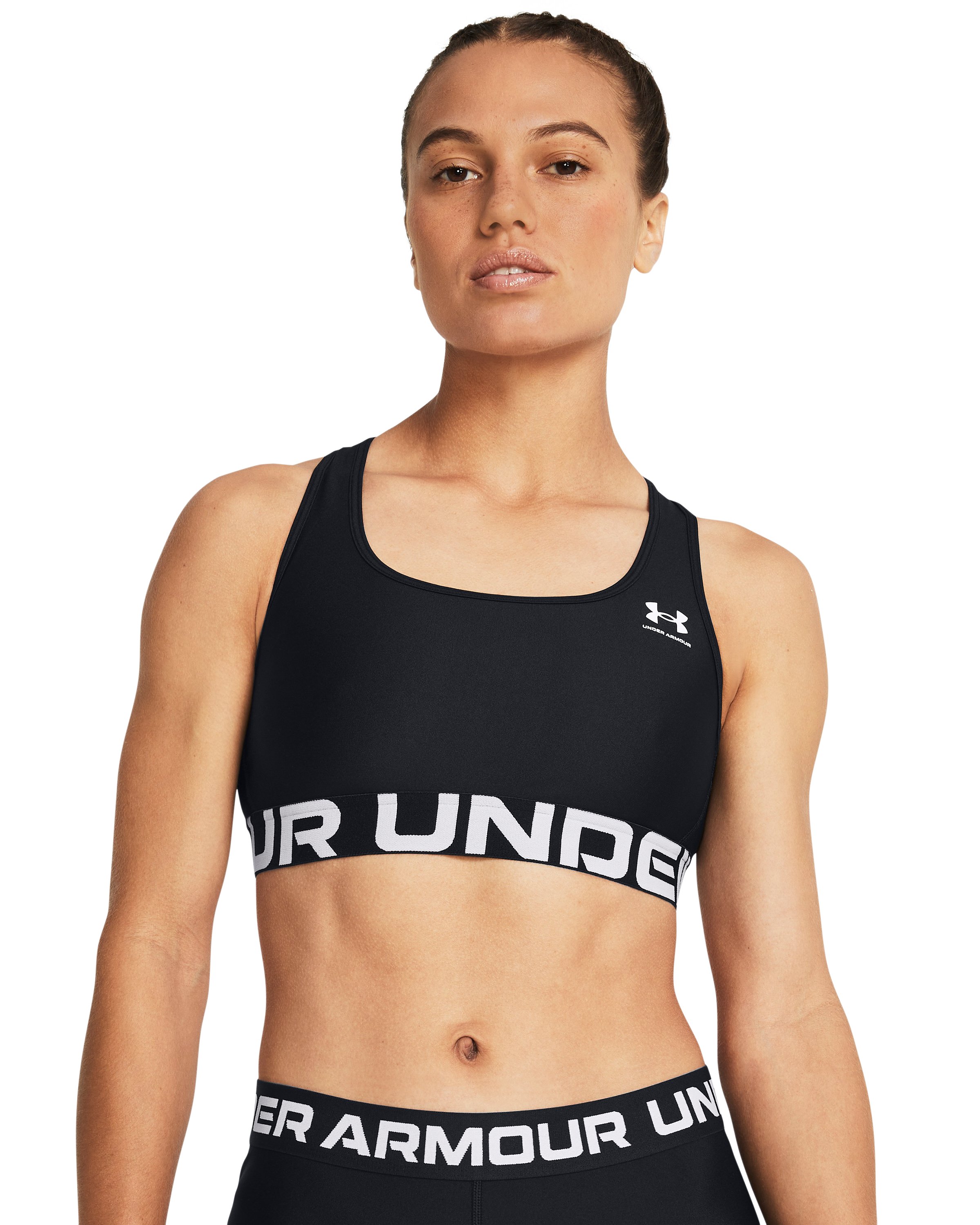 HeatGear Mid Branded Women's Sports Bra 1